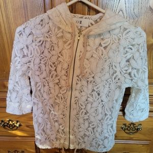 Lace jacket top